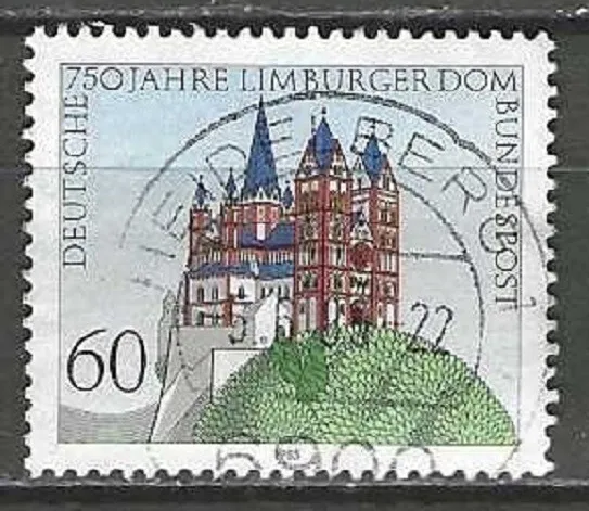 Bund BRD Mi. 1250 aus 1985 ORTSVOLLSTEMPEL Heidelberg / 750 Jahre Limburger Dom