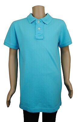 Zara Boys Polo Pique T-Shirt Top Cotton Aqua Age 7 8 9 10 11 12 Years