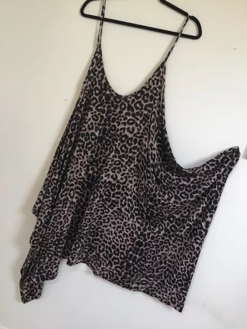 romper harem jumpsuit Playsuit size 12/14 / 16 Animal Print Jersey