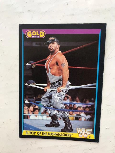 Butch In Gold Script 1992 WWF KLASSISCH Sammelkarte Gold Serie - Butch #50 Hasbro Wwe ...
