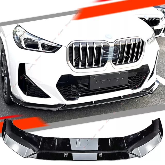 Car Front Bumper Grill Kidney Grille For BMW X1 U11 2023-2024 Black Single  Line