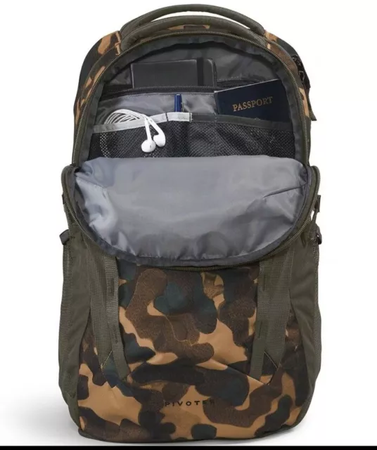 The North Face Pivoter Backpack Utility Brown Camouflage 29L New 3