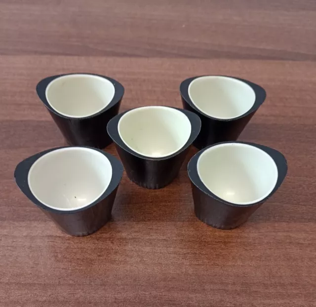 Five Retro Egg Cups