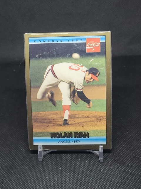 1992 Donruss Coca-Cola Coke NOLAN RYAN Angels 1974 #8 HOF Sealed (2)