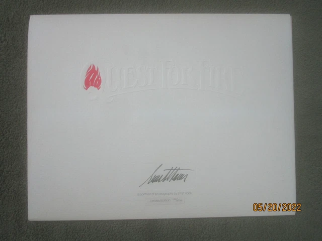 QUEST FOR FIRE - 1981 signed Portfolio, 8 Ernst Haas photos (mint prints)