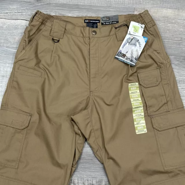 NWT 5.11 TACTICAL Men's Coyote Khaki Brown Taclite Pro Pants Size 36x36 ...