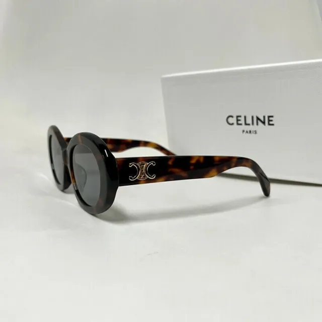 Celine CL4S194 Oval Havana-Grey Sunglasses