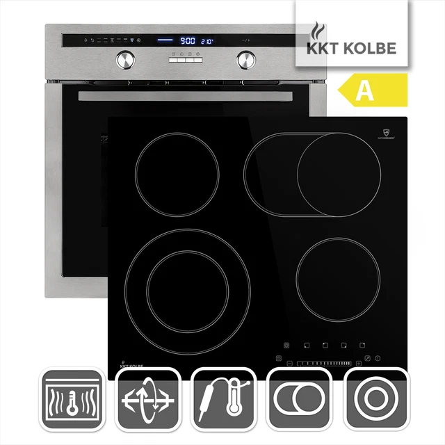 Cuisinière: 60cm Four encastrable EB8013ED + 59cm Plaque Eletrique KFS59RL