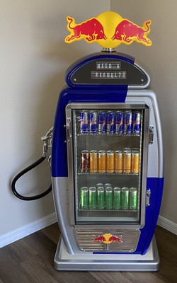 red bull gas pump fridge for sale