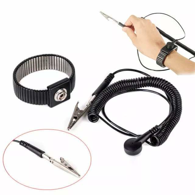 Anti-static ESD Adjustable Strap Antistatic Grounding Bracelet Wrist Band Tool