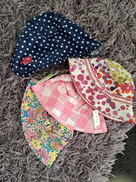Bnwt Next / Monsoon Girls Summer Hat Bundle Age 1-2 Years