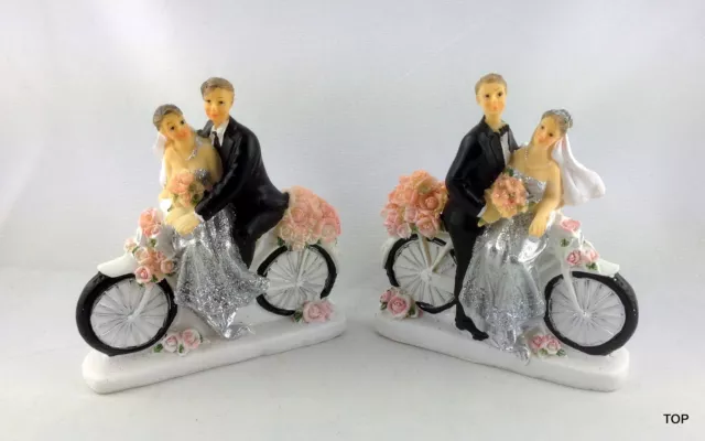 Plata Boda, Pareja de Novios, Bicicleta, Novios 25 Años