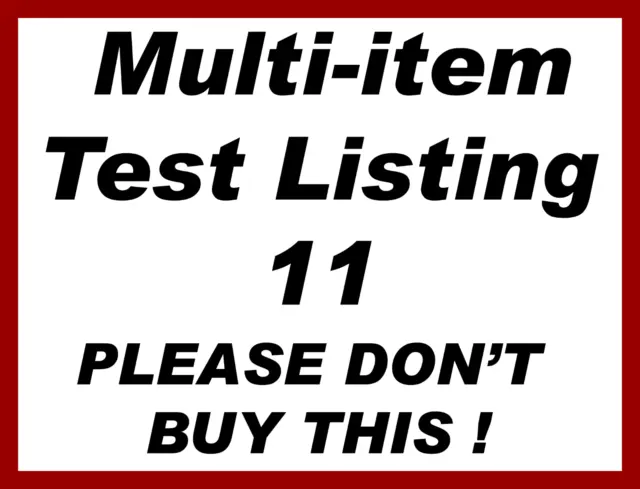 Test Auction 11 (Please don't buy, thanks!)
