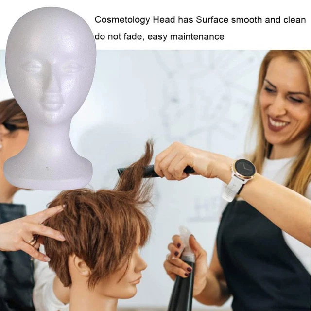 Foam Mannequin Head Model Wig Head Hat Display Foam For Salon Store Head J7 W8U0