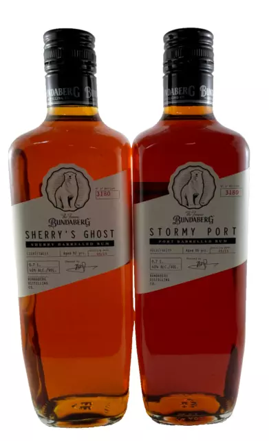 Bundaberg Rum Stormy Port , Sherrys Ghost  2015 Release only 3180 made of each