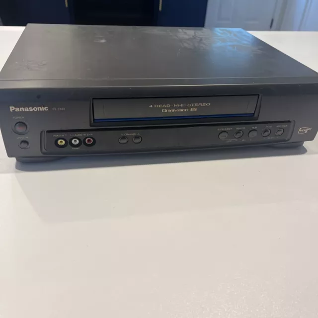 Panasonic PV-7451 VHS VCR 4 Head Recorder tested and works No Remote