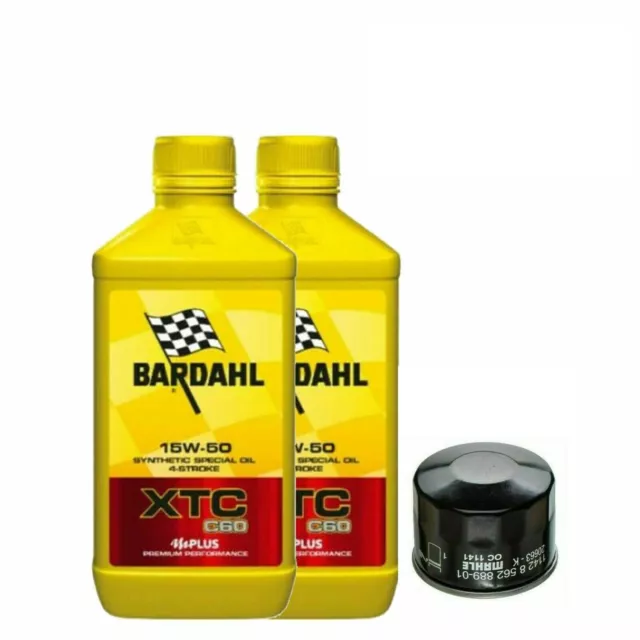 Kit/Tagliando Bmw G310/R/Gs 2017-2019 2 Bardahl Xtc C60 15W50 Filtro Olio X Bmw