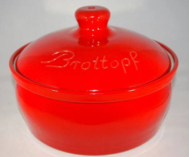 Brottopf, RUMP-Topf Aus Westerwald-Keramik Oval Klein, Dekor Blau