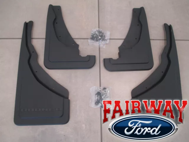 21 thru 24 Bronco Sport OEM Ford Molded Splash Guards Mud Flaps 4-Piece Set