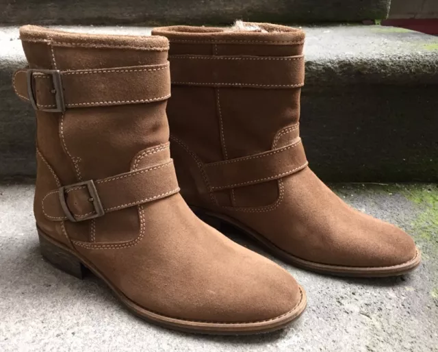 Destockage : Bottines Boots Marque Impact Cuir Marron @ T 40 @ Neuf 129€ @ N348