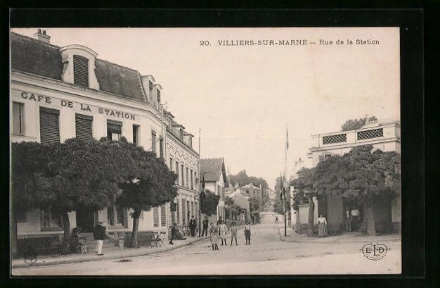 CPA Villiers-sur-Marne, Rue de la Station, vue de la rue