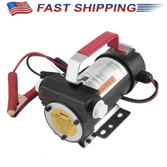 12V DC 155W Electric Fuel Transfer Pump Diesel Kerosene Oil w/ Hose &Fuel Filter