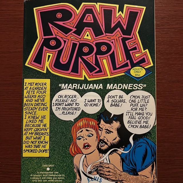 Raw Purple Marijuana Madness Antonio Ghura 1977 UK Underground Comix 420 RARE