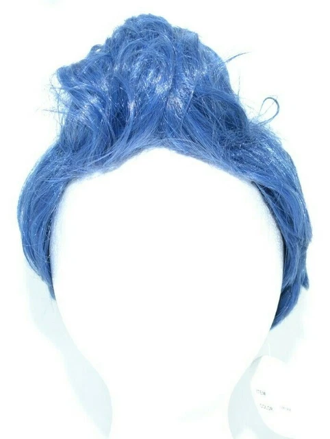 Blue Cosplay Halloween Wig Short Mohawk Kids Youth Boys Girls Dress Up Anime NEW