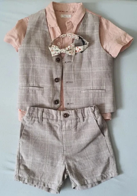 NEXT boys elegant set, shorts and vest 1.5 - 2Y