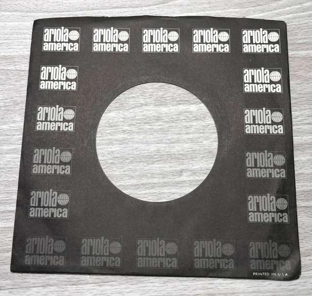 Ariola America Records Company 45 RPM Vinyl Record Sleeve Black Logo