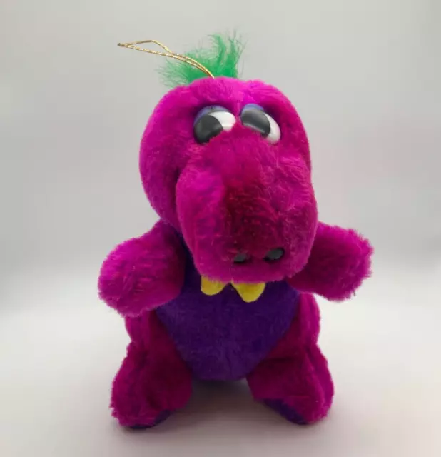 Vintage Barney and Friends Small Barney Plush Stuffed Animal Classic Toy Co.