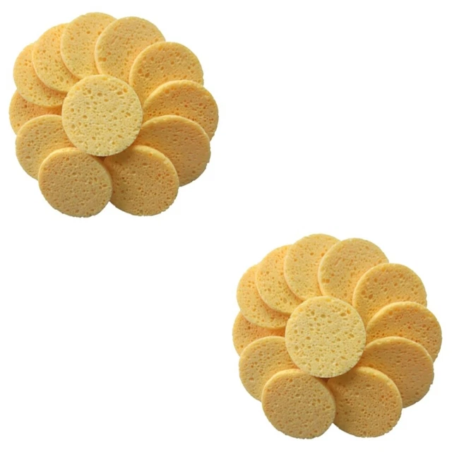 40 piezas esponja de celulosa esponja natural esponjas esponjas colchoneta de limpieza