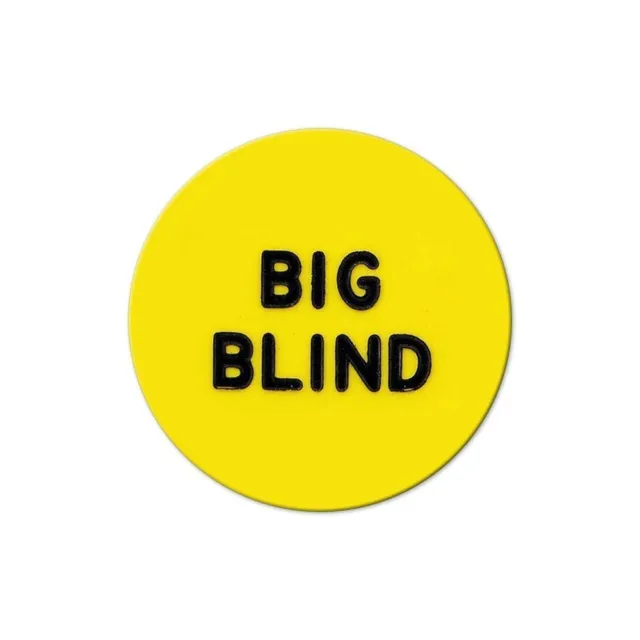 10 pack of 2" Big Blind Buttons Dealer Poker Table 2 sided.