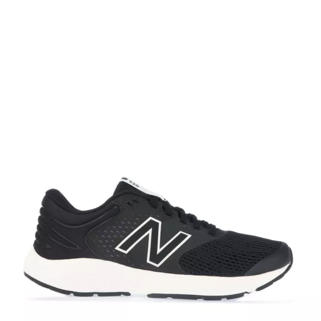 Women's New Balance 520v7 Lace up Running Trainer Shoes in Black