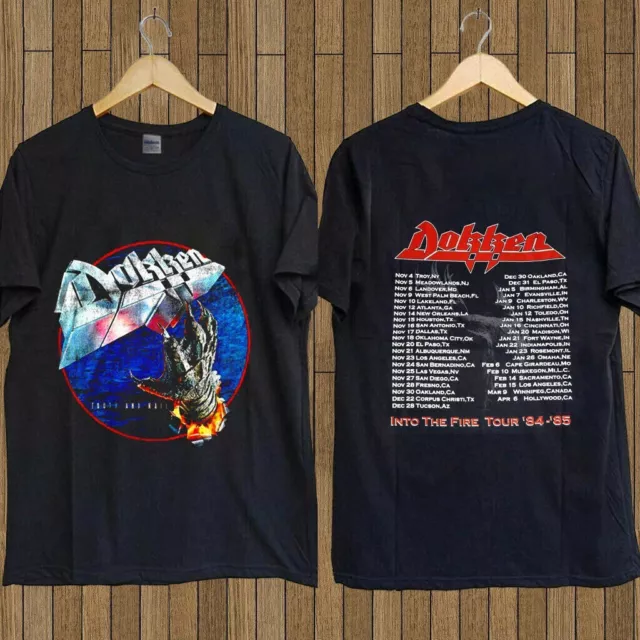 Dokken Tooth and Nail Album Cover Black T Shirt