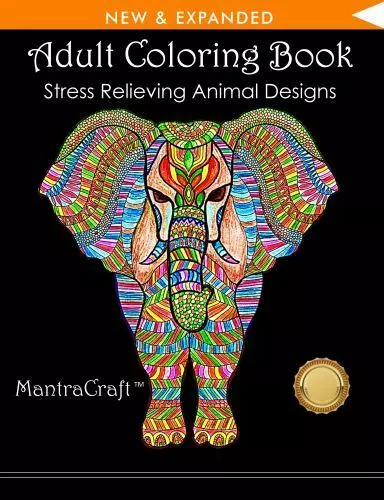 Coloring Books for Adults Relaxation Stress Relieving Designs Mantracraft  Books
