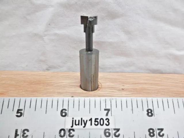 (1) NEW  MLCS 3/8" D Keyhole Carbide Tipped Bit 1/2" Shank T-Slot Track n4