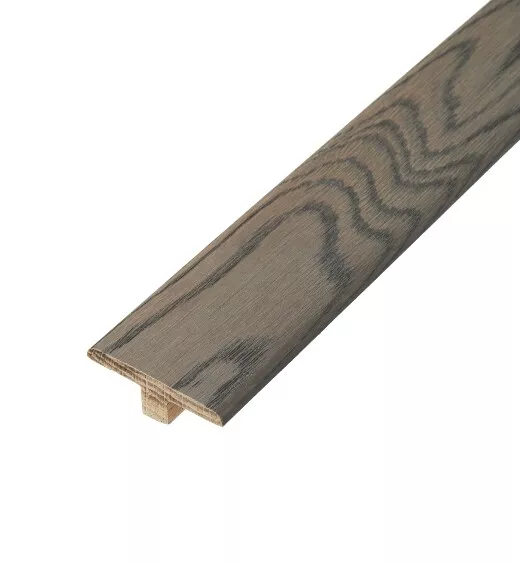 Real Solid Wood T Section Flooring Profiles Trims Door Threshold T Bar DARK OAK