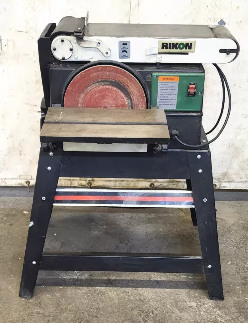 Rikon Belt & Disc Sander 50-120 6" X 48" Belt 10" Disc 120V 60Hz 3/4Hp 1700Rpm