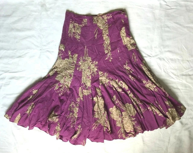 Jupe En Daim Vintage Ventilo - Taille S (36/38) - Occasion Très Bon état
