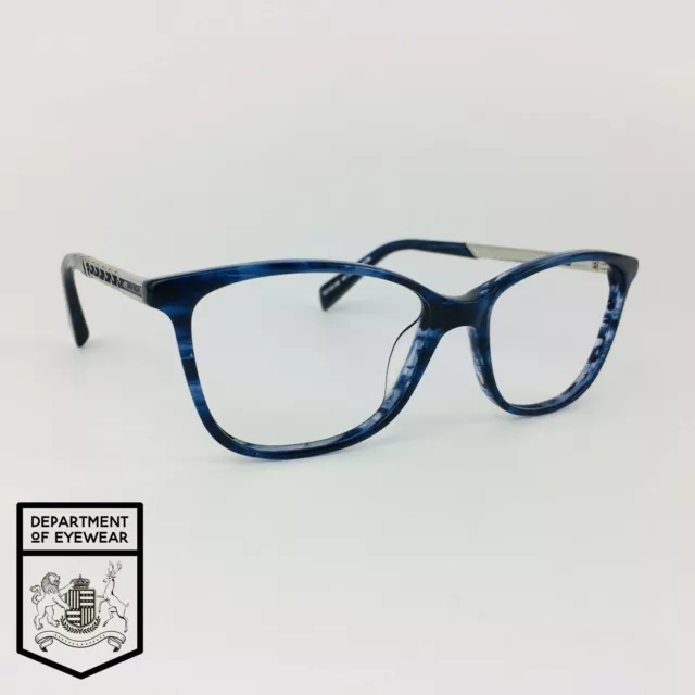 KAREN MILLEN eyeglasses MOTTLED BLUE CATS EYE glasses frame MOD: KM111 30743786