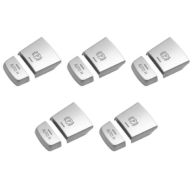 5X ABS Chrom Elektronische Handbremse P Taste Dekoration Abdeckung für  F10 R9G7