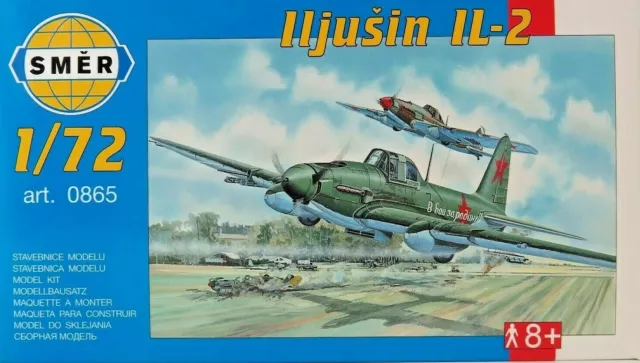 SMER Iljuschin IL-2 Schlachtflugzeug "Fliegender Panzer", 0865, Bausatz 1:72
