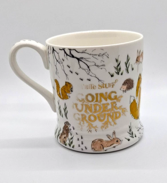 Wildlife Mug & Coaster Set – Squirrel, Fox, Deer & Hedgehog Designs, Fine China, Dishwasher Safe