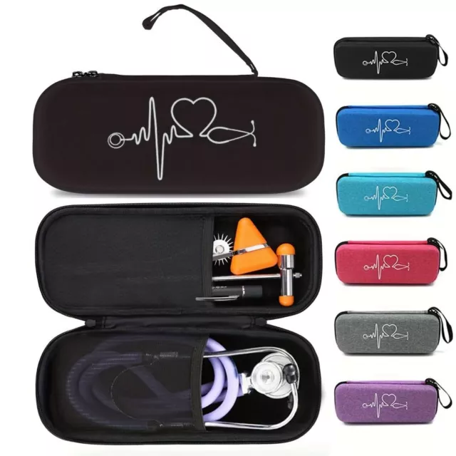 Travel Carrying Case Portable Stethoscope Storage Box Mesh Bag Stethoscope