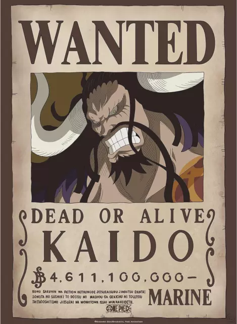 One Piece - Poster Ricercato "Wanted Kaido" 52 x 38 cm AbyStyle