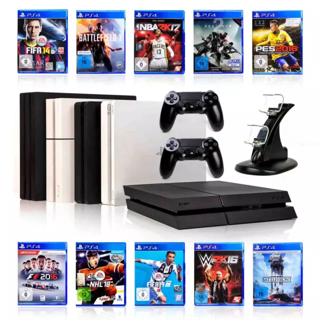 Consola Sony PS4 SLIM PRO + juego + controlador + cargador Playstation 4 buen estado