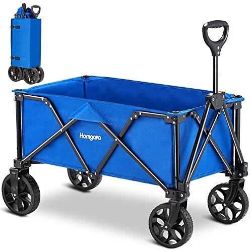 Collapsible Folding Wagon Cart, Portable Large Capacity Utility Wagon, All