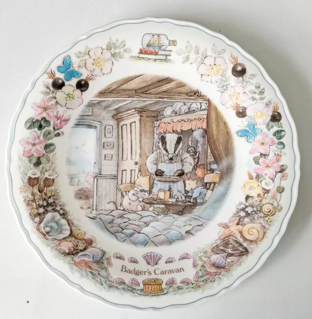 Wedgwood Foxwood Tales Platte See Story Badger's Wohnwagen