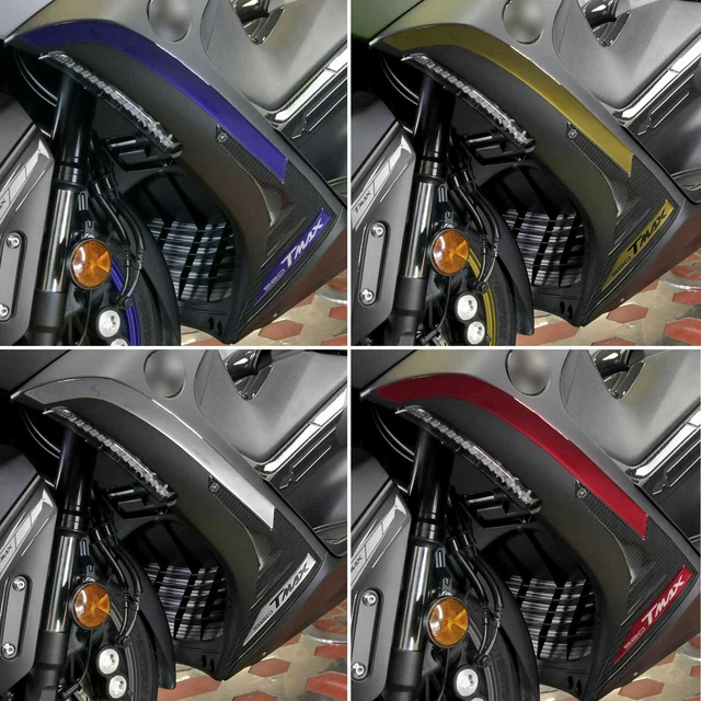 Pair Of 3D Gel Tank Stickers / Decals For 2020-2021 Yamaha TMAX 560 Scooter